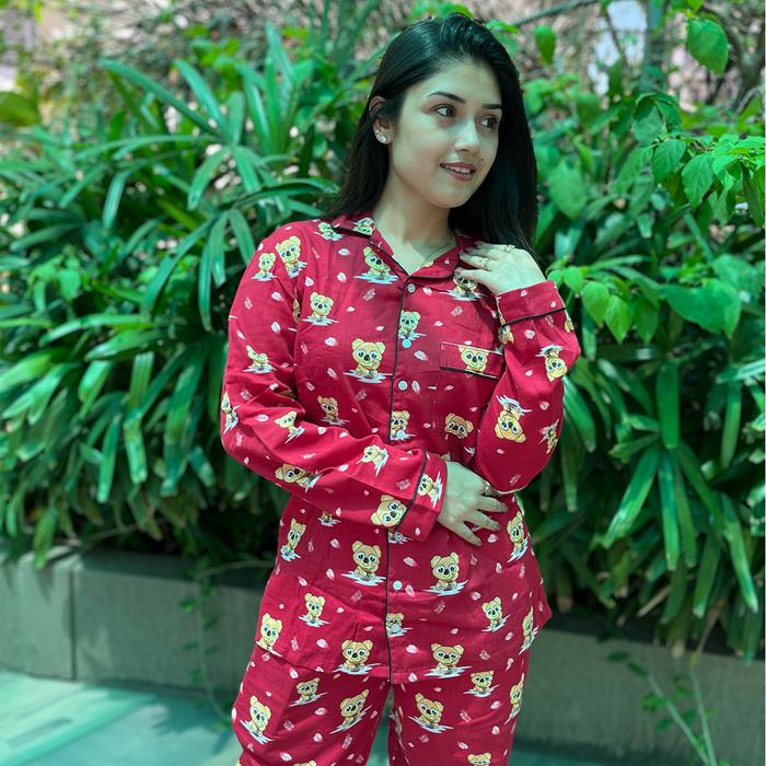 Pajama Set-Night Suit For Girls - Delicious Nutella