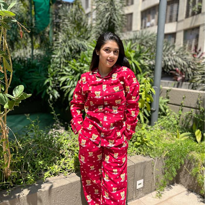 Pajama Set-Night Suit For Girls - Delicious Nutella