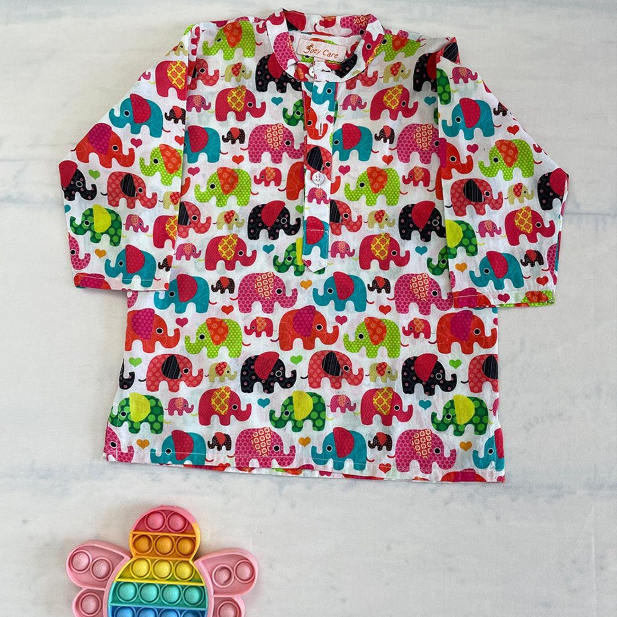 Pajama set for boys and girls - Colorful Elephant Joeycare