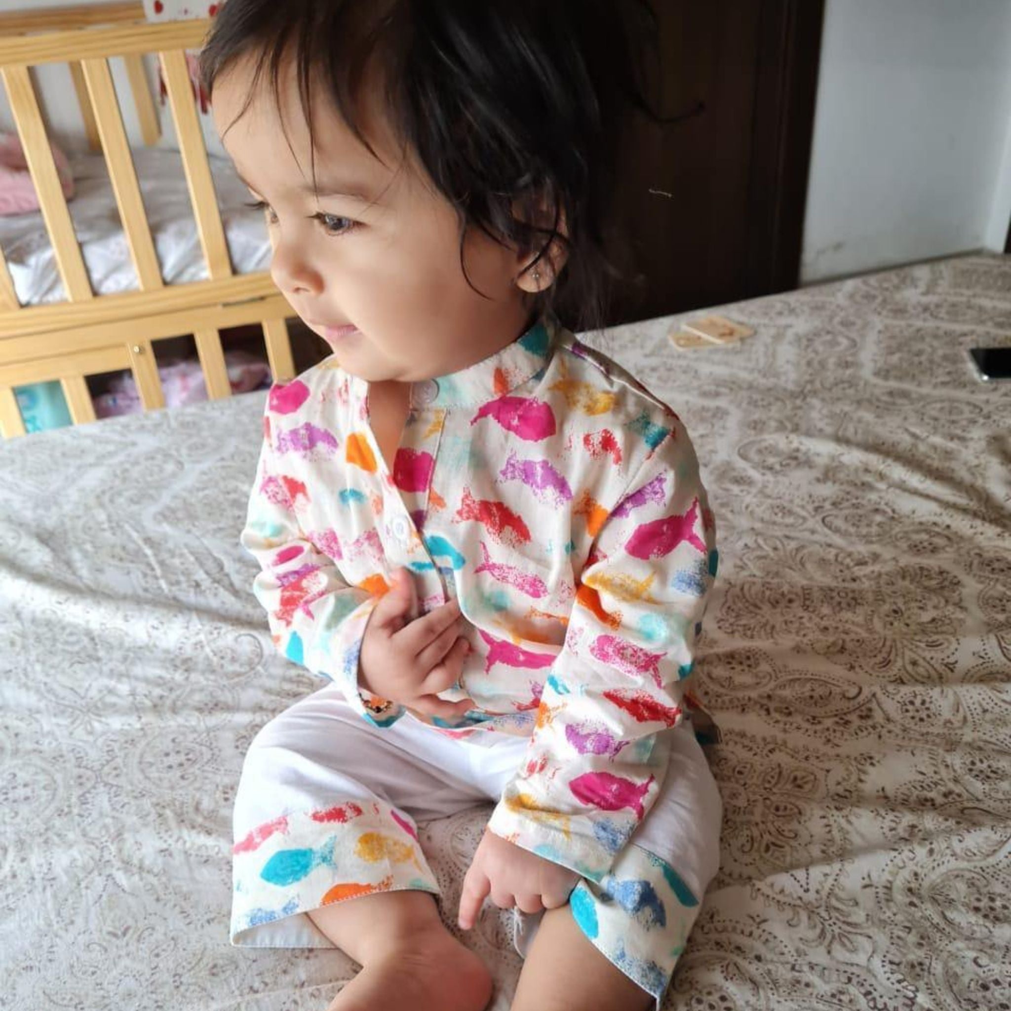 Pajama set for boys and girls - Fish Joeycare