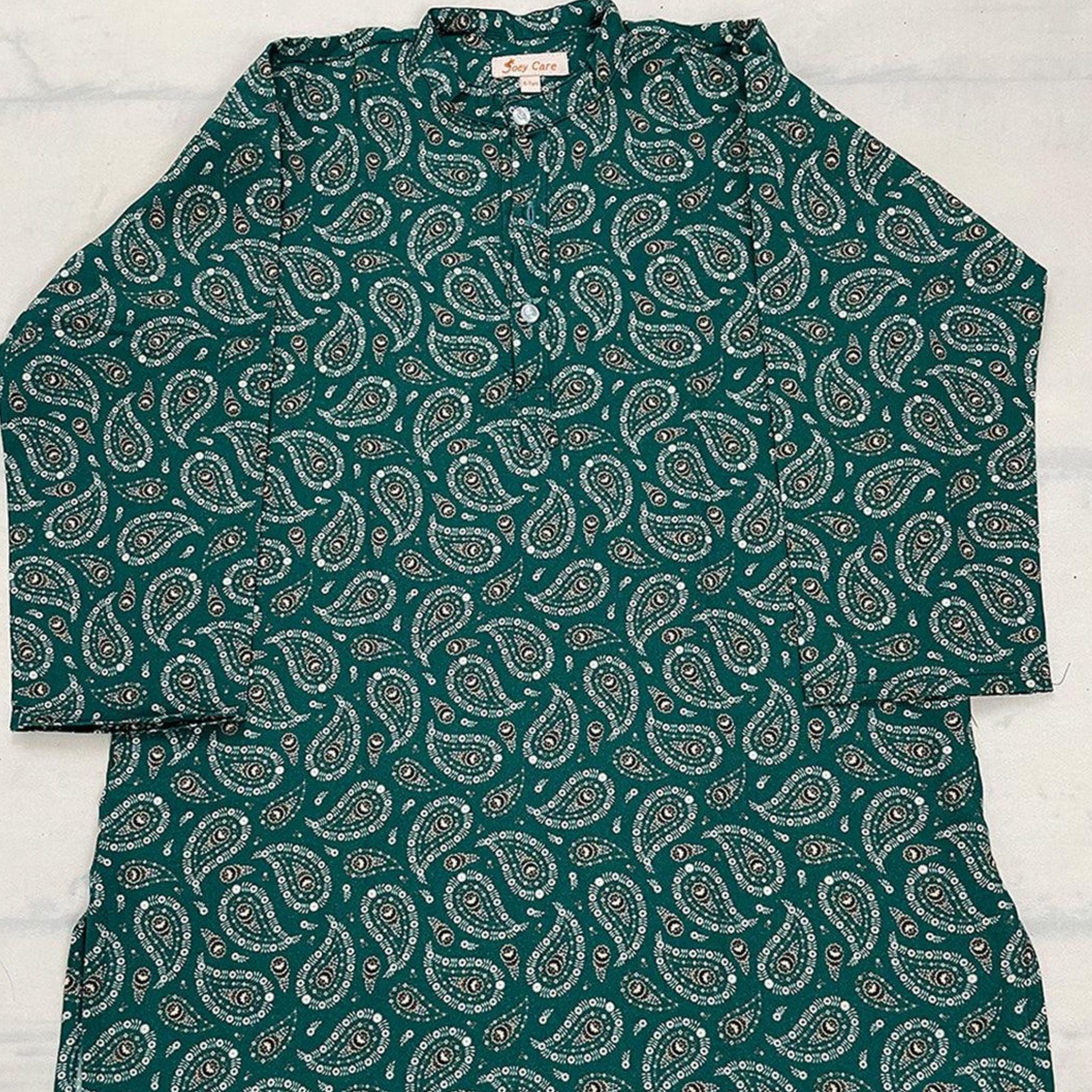 Pajama set for boys and girls - Green Booti Joeycare