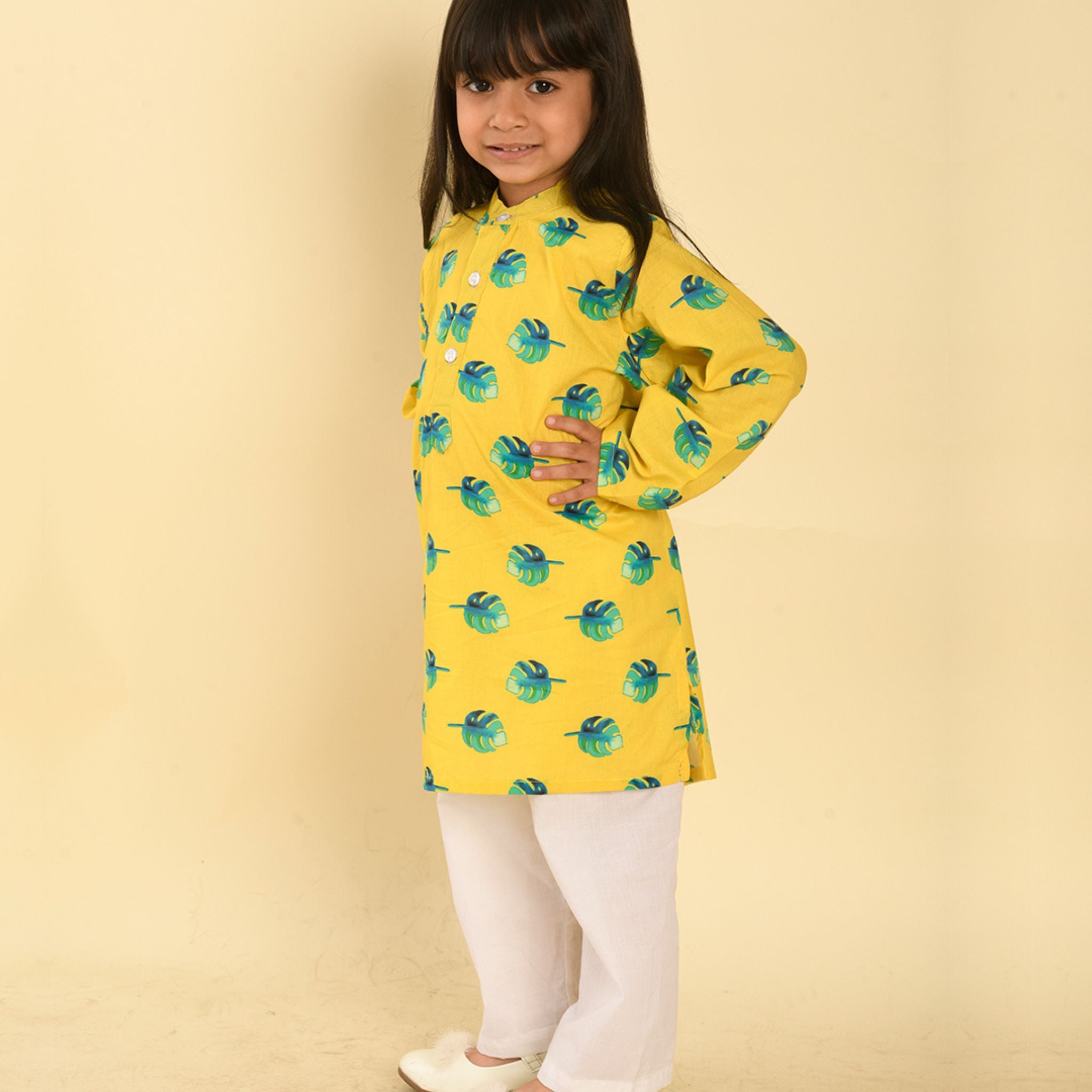 Pajama set for boys and girls - Yellow Leaf Joeycare