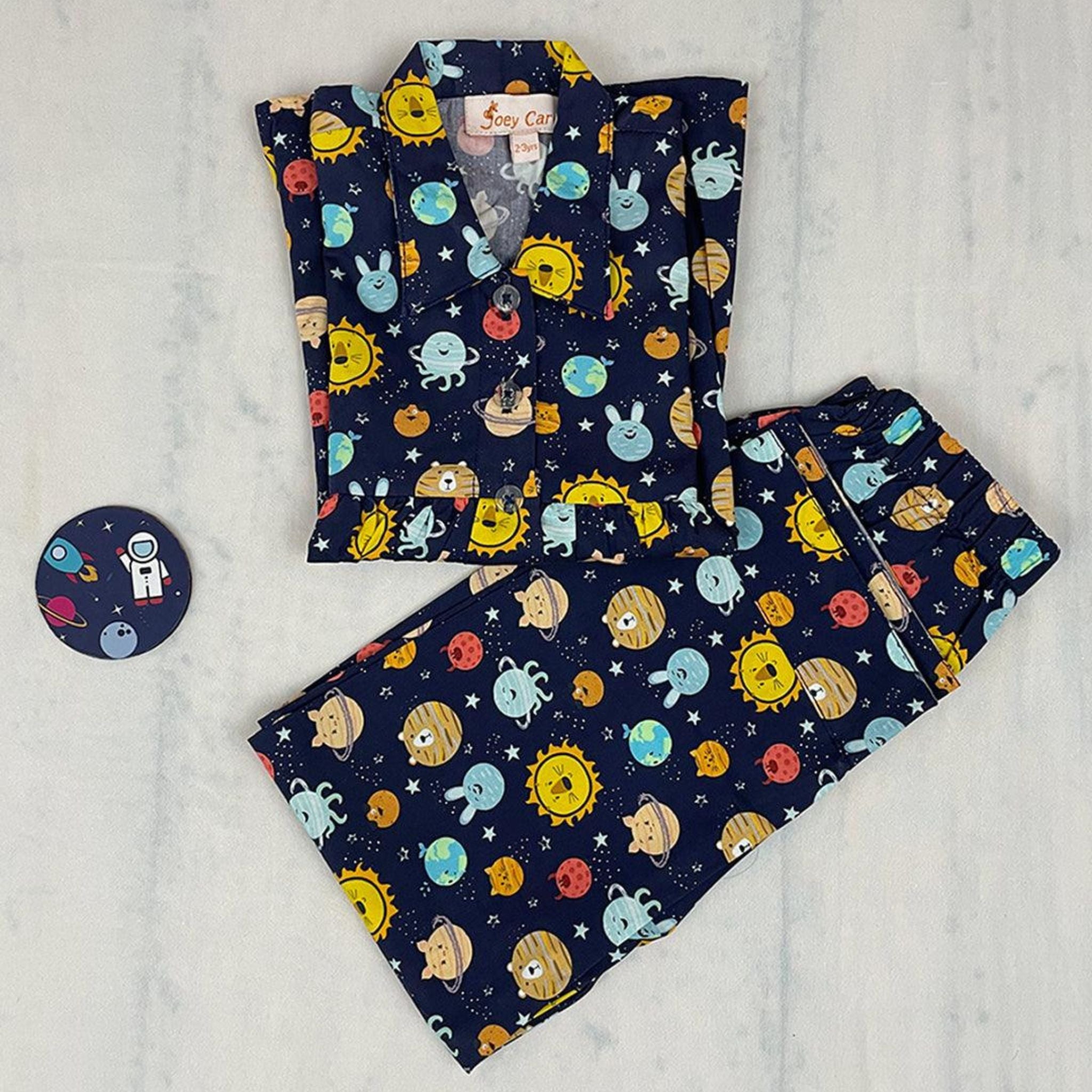 Pleated Nightwear - Solar system Joeycare