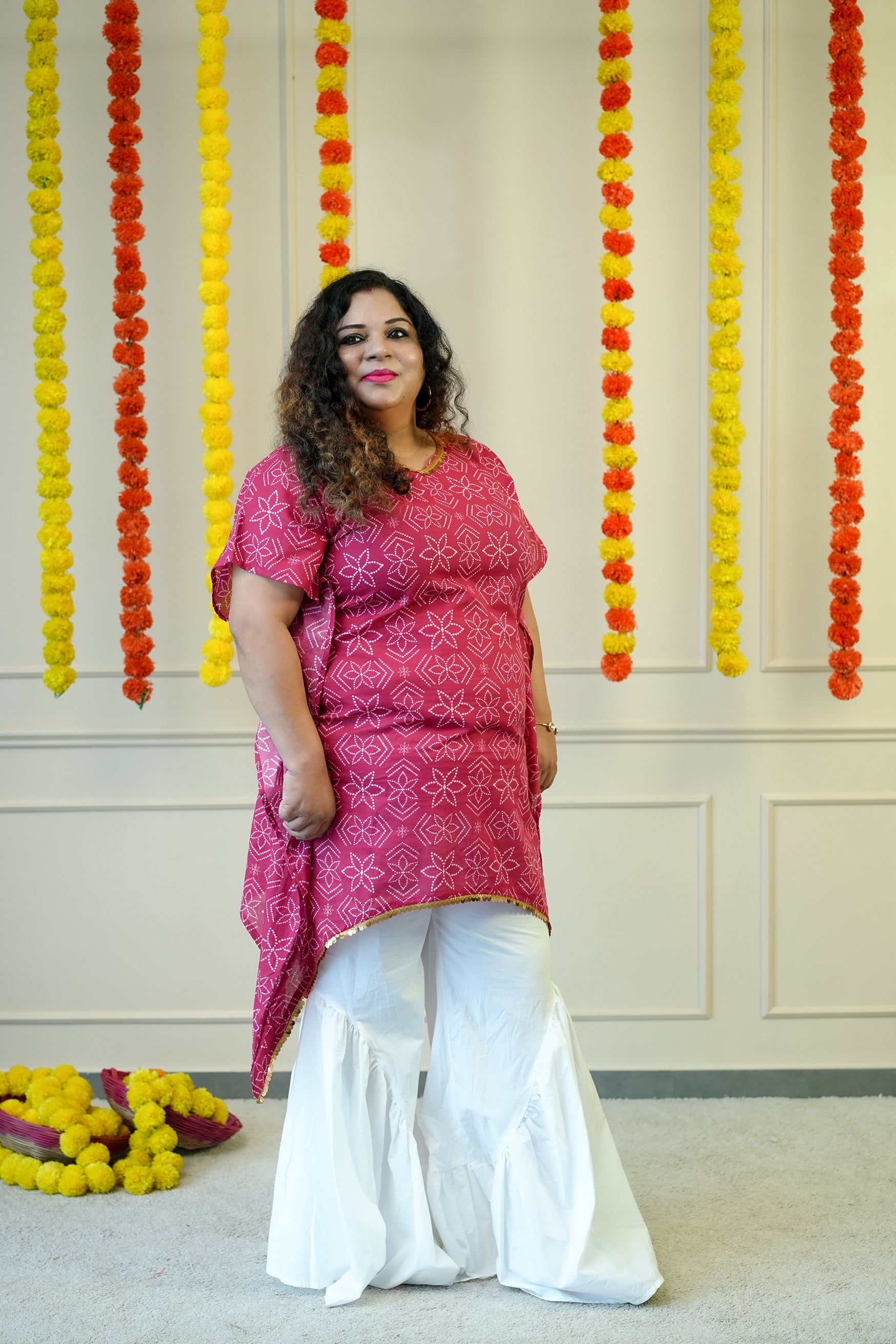 Cotton Kurta for Women - Pink Bandhej