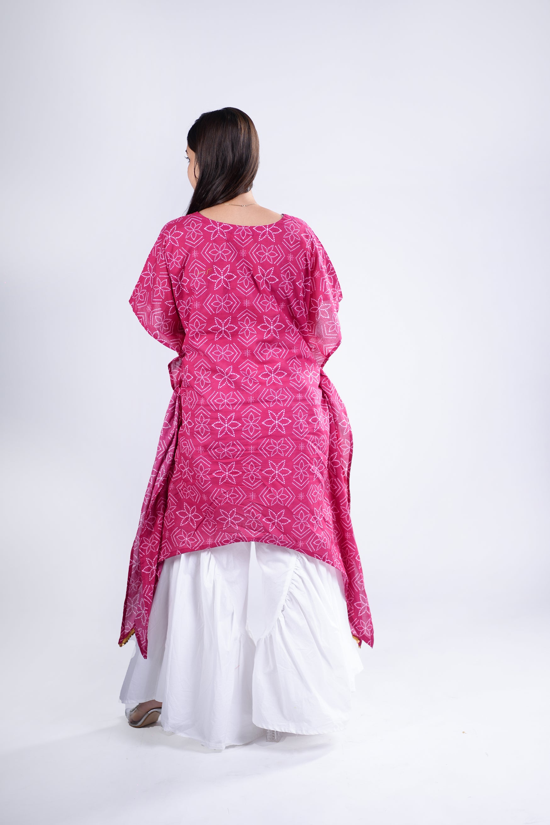 Cotton Kurta for Women - Pink Bandhej