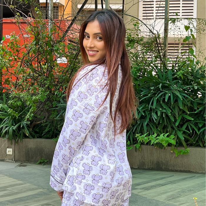 Pajama set For Girls - Elephant Pocket