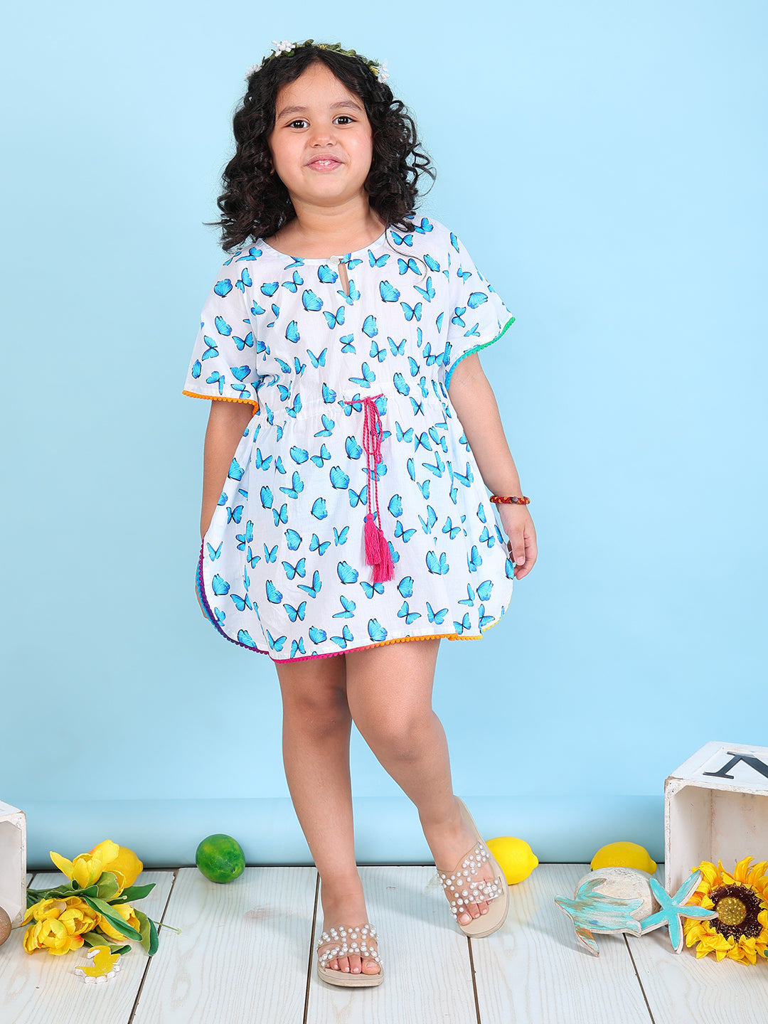 Kaftan for Girls - Butterfly