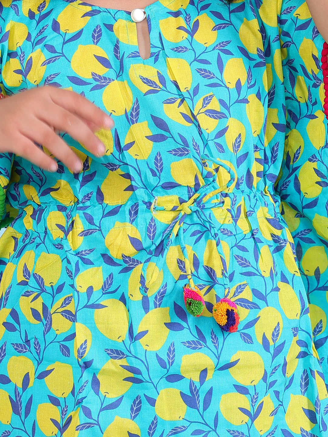 Kaftan for Girls  - Lemon