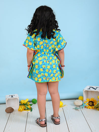 Kaftan for Girls  - Lemon