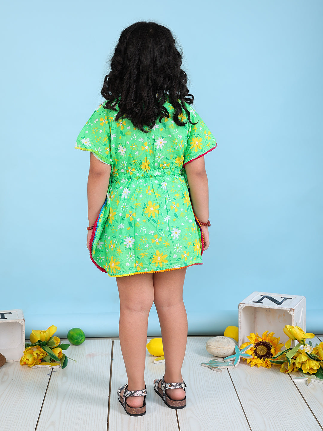 Kaftan for Girls - Floral Frenzy