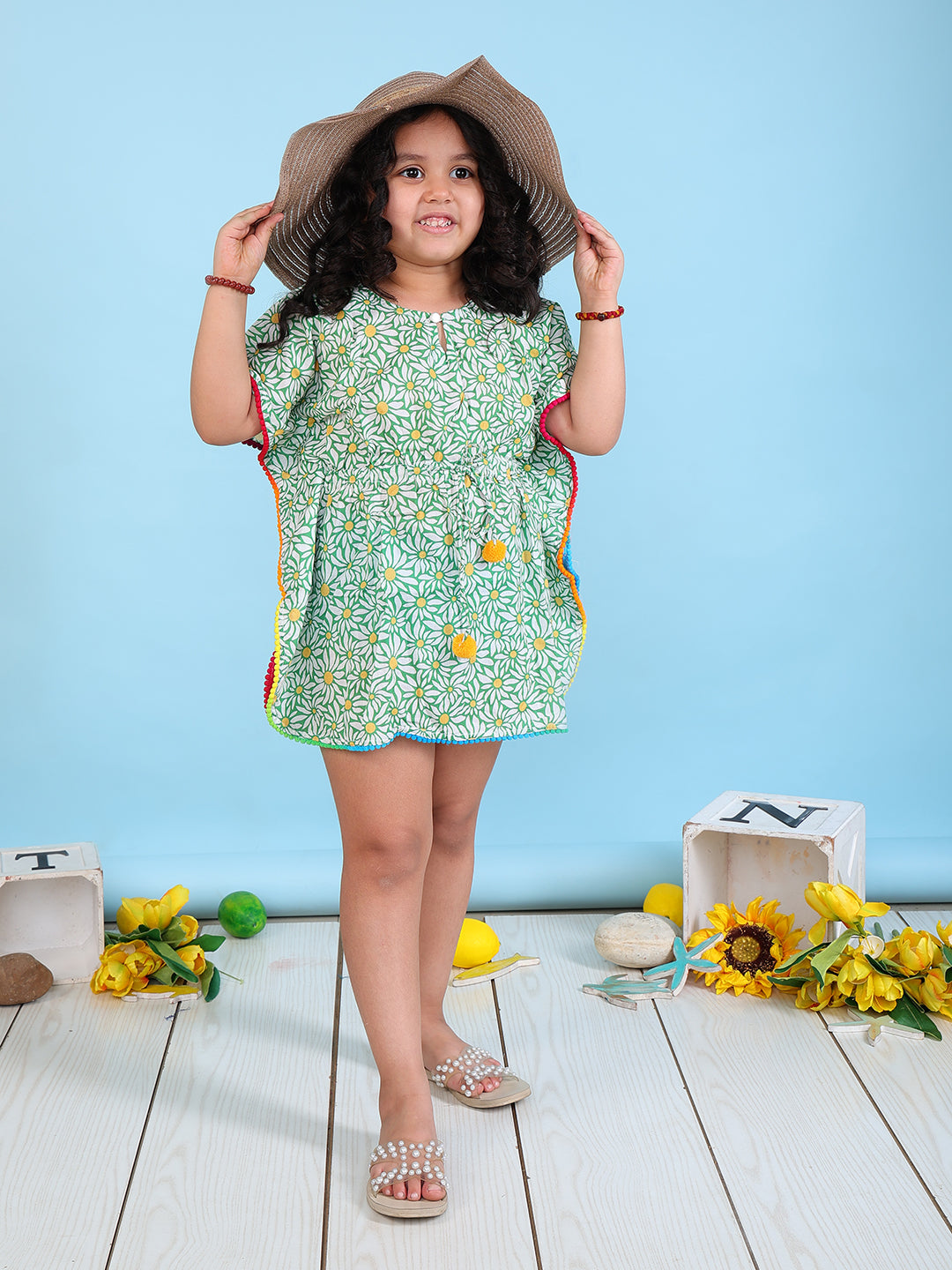 Kaftan for Girls - Daisy Delight
