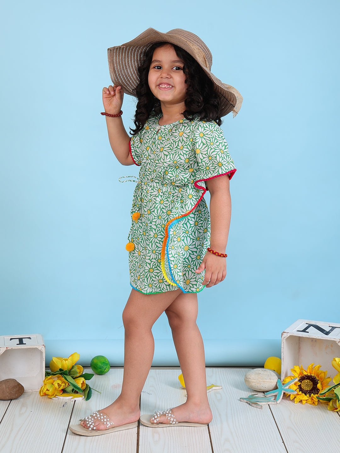 Kaftan for Girls - Daisy Delight