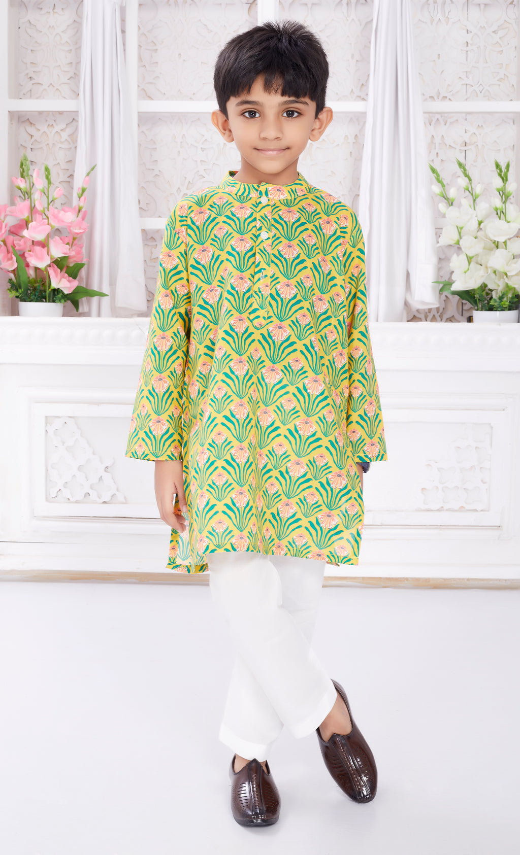 Kurta Pyjama set for Boys - Bright Sunshine