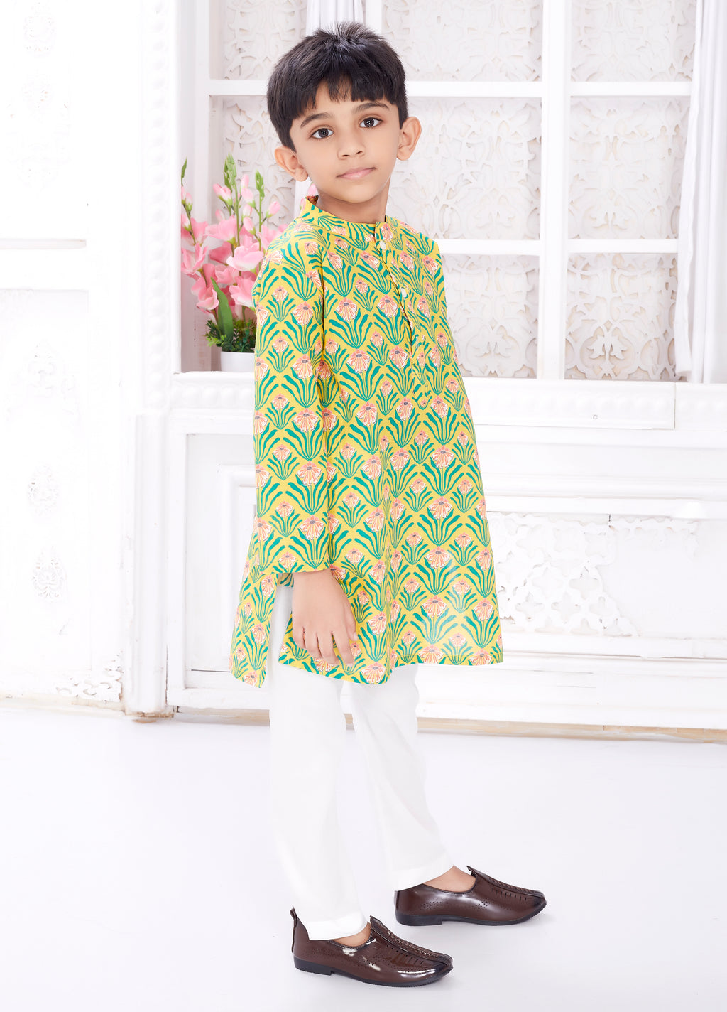 Kurta Pyjama set for Boys - Bright Sunshine