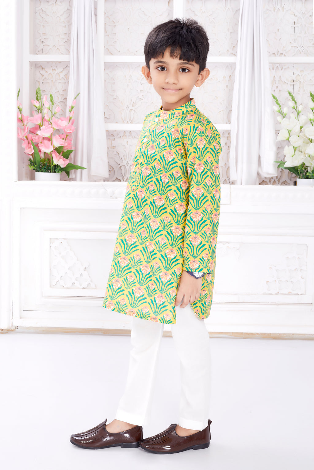 Kurta Pyjama set for Boys - Bright Sunshine