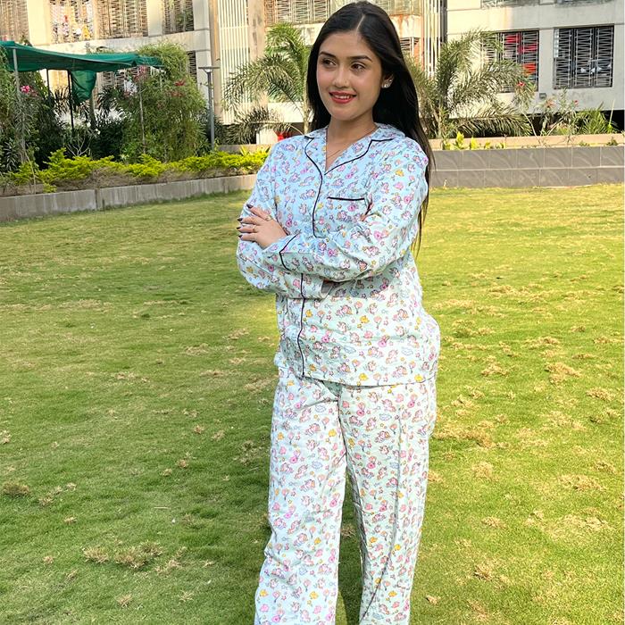 Pocket Night Wear - Green Unicorn