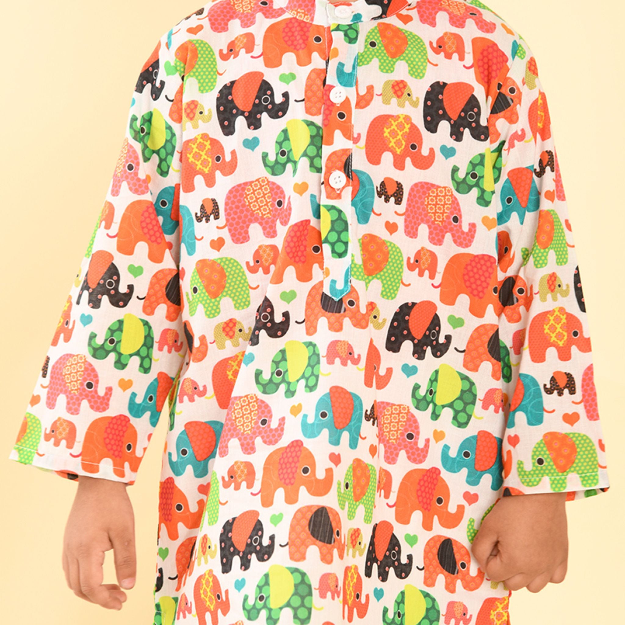 Pajama set for boys and girls - Colorful Elephant Joeycare