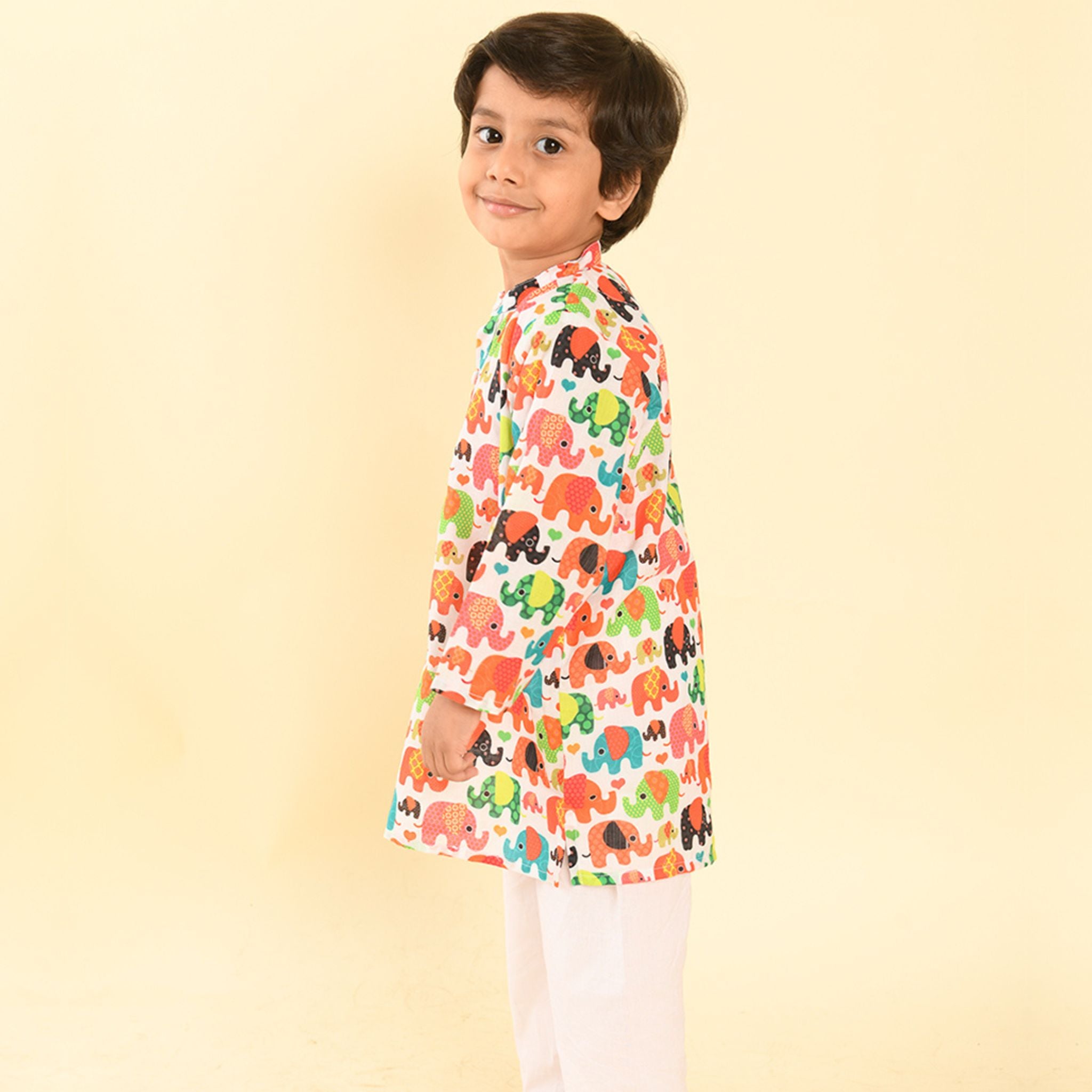 Pajama set for boys and girls - Colorful Elephant Joeycare