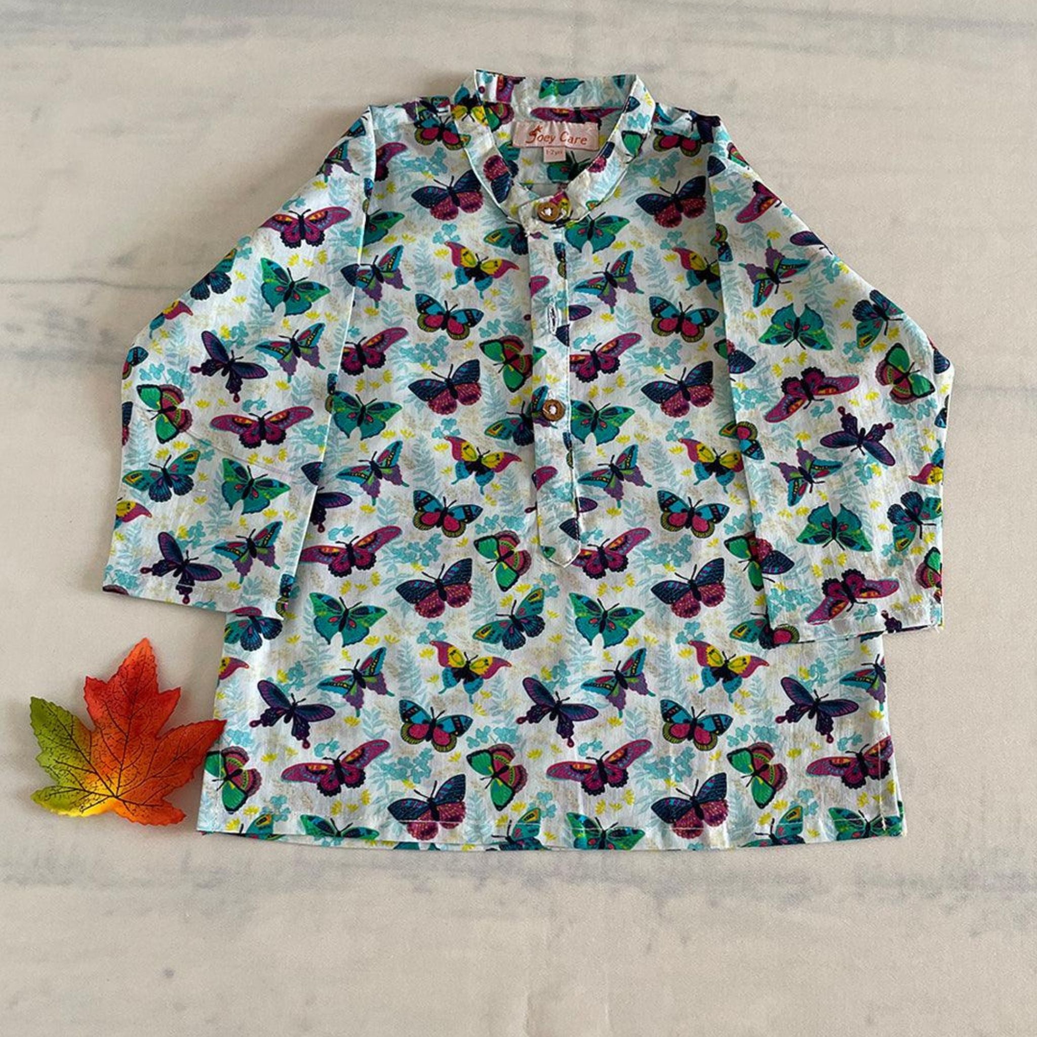 Pajama set for boys and girls - Colorful butterfly Joeycare