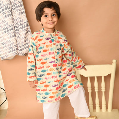 Pajama set for boys and girls - Fish Joeycare