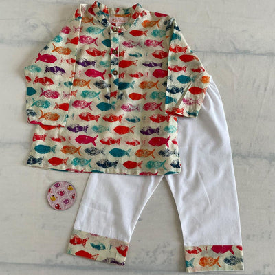 Pajama set for boys and girls - Fish Joeycare