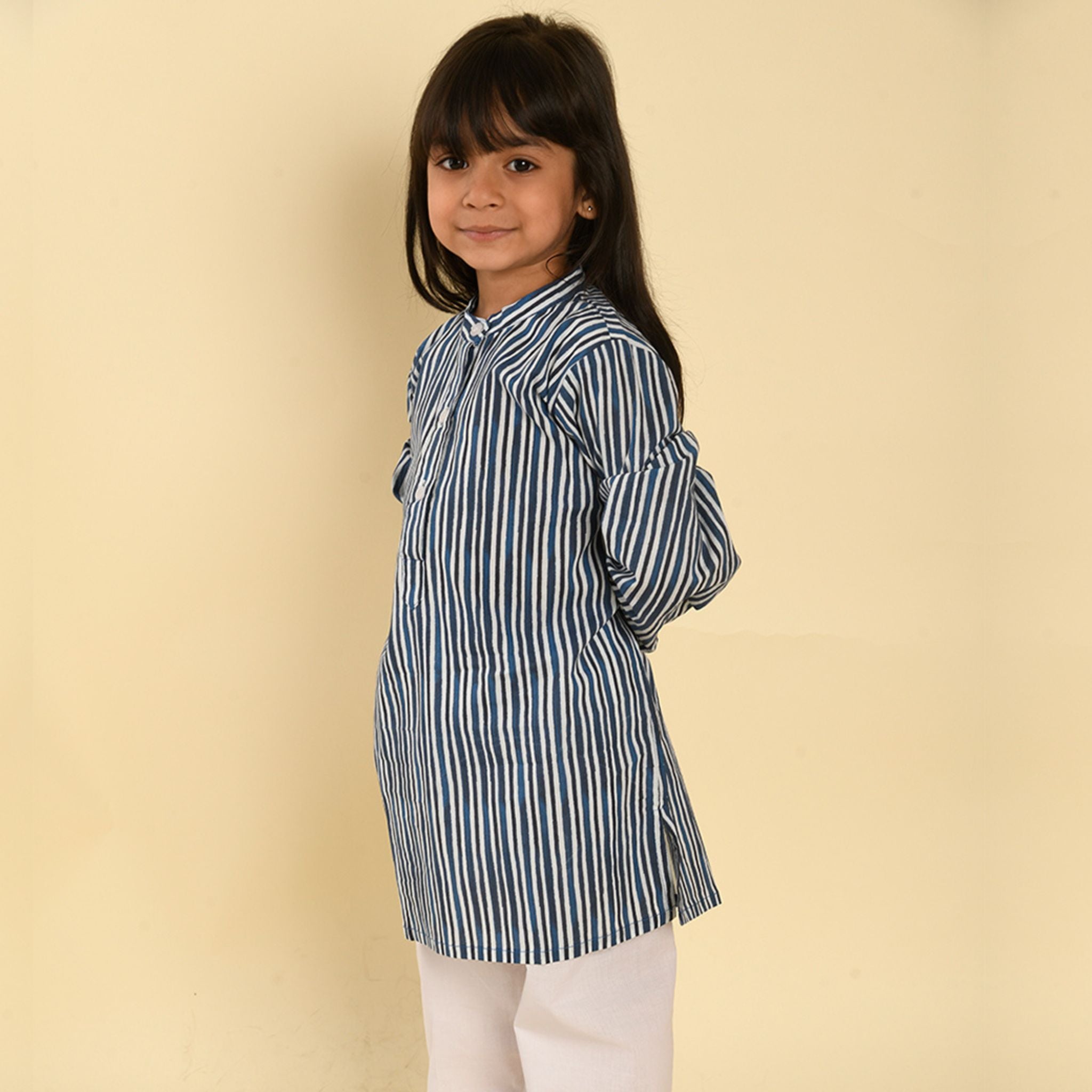 Pajama set for boys and girls - Indigo Stripes Joeycare