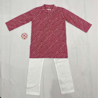 Pajama set for boys and girls - Pink Leheriya