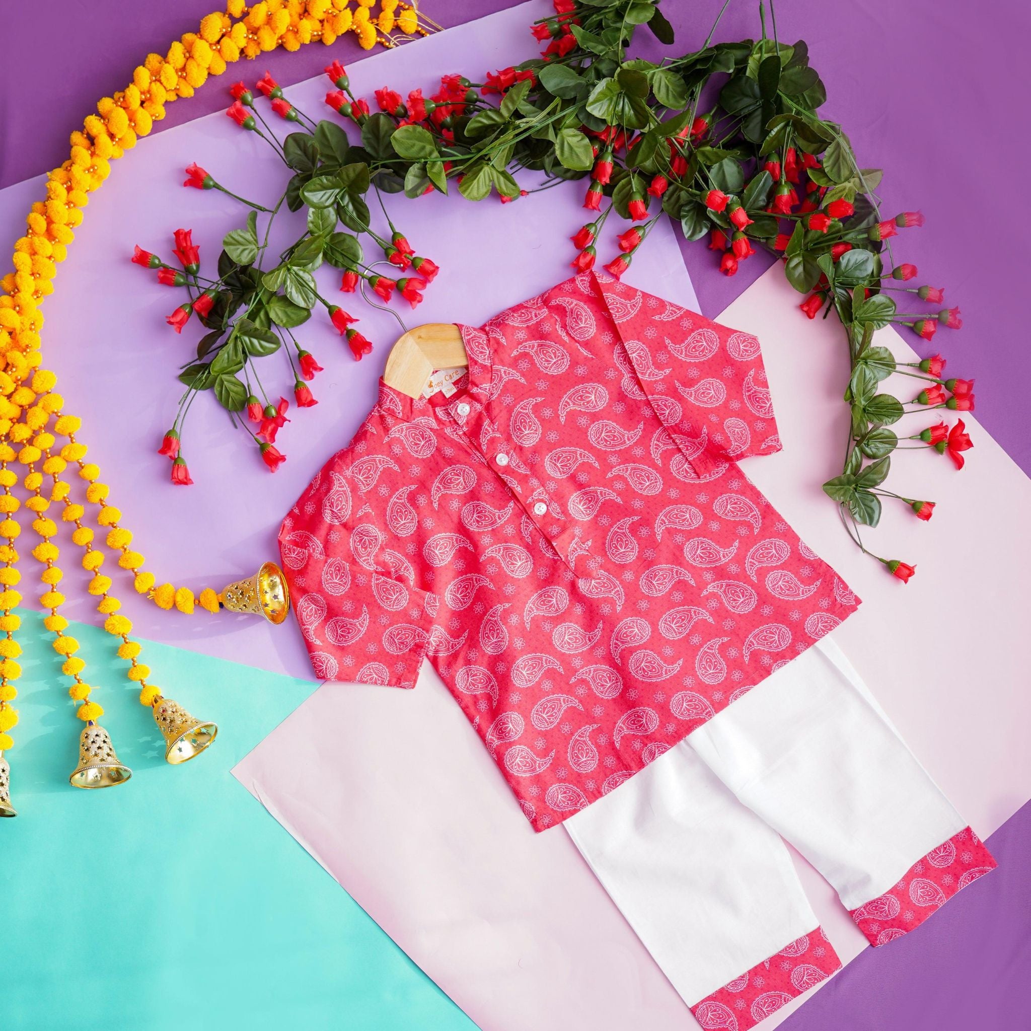 Pajama set for boys and girls - Royal Motif - Joeycare