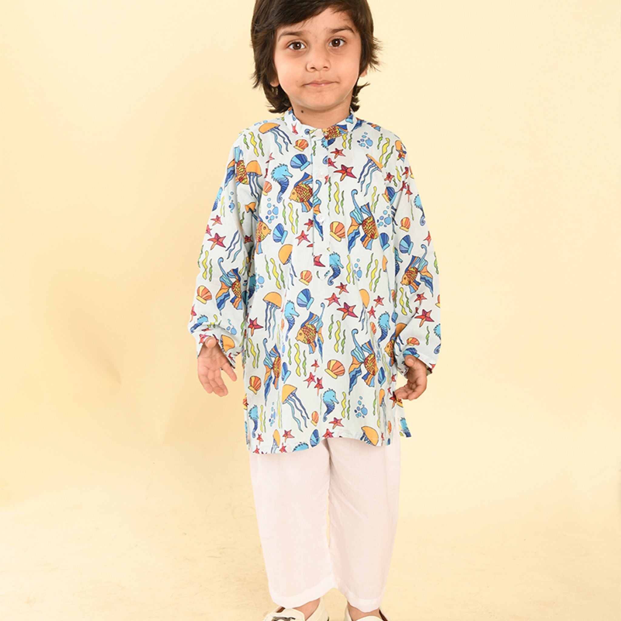 Pajama set for boys and girls - Sea Creatures Joeycare
