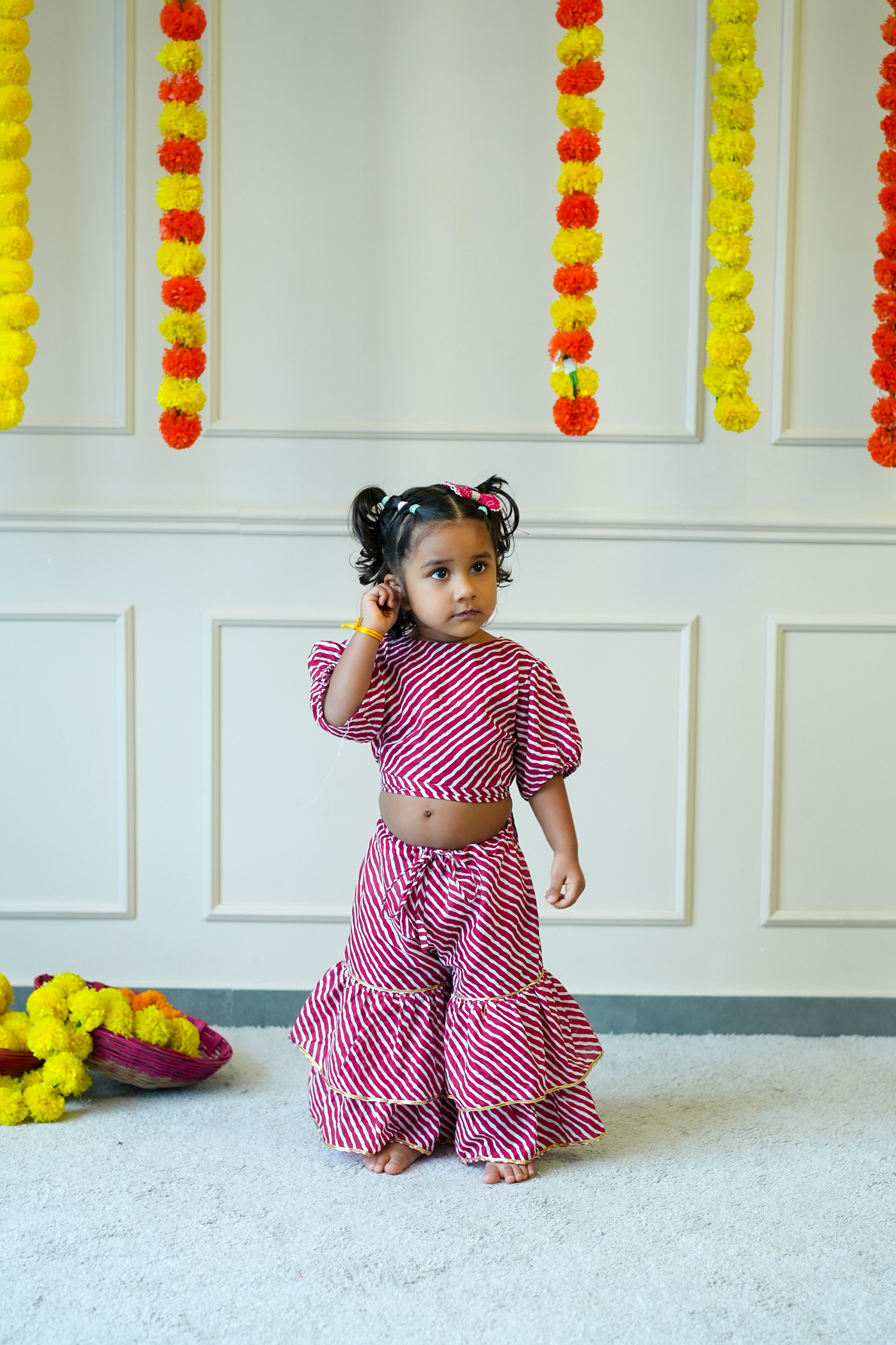 Co-ord Set -Pink Leheriya