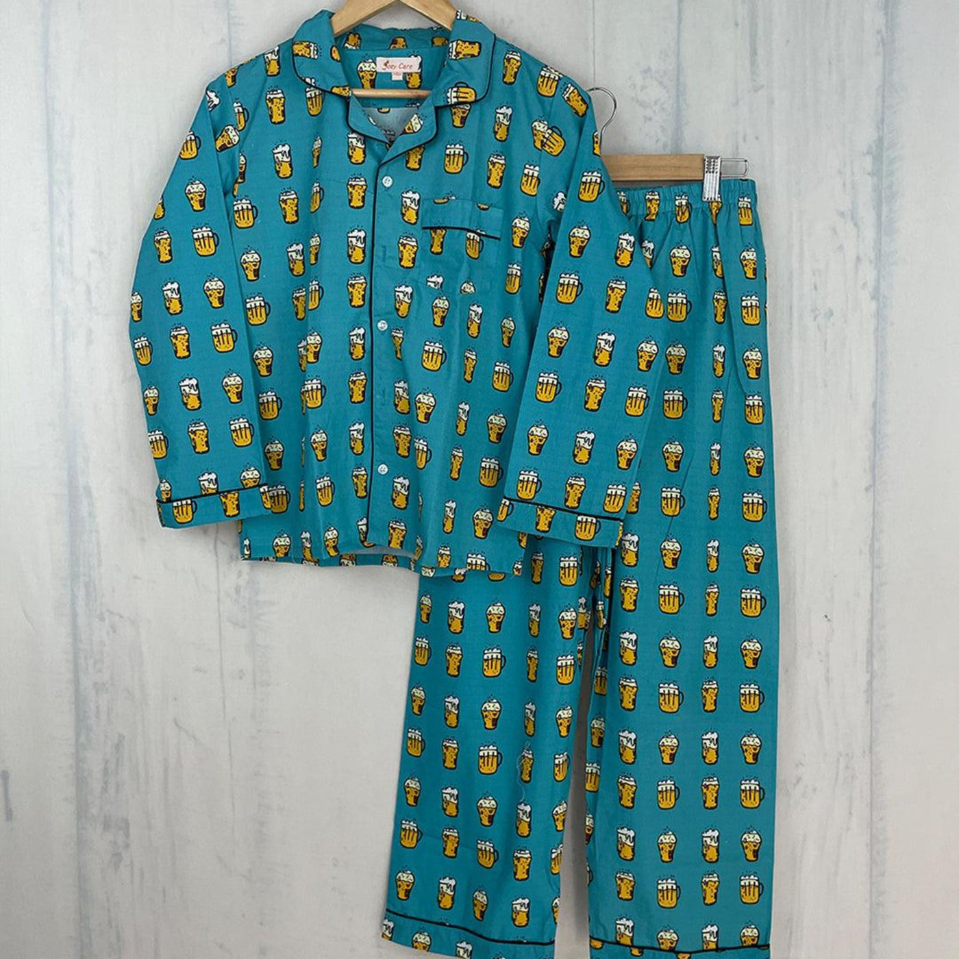 Pocket Nightwear for Girls and Boys - Beer Print Joeycare
