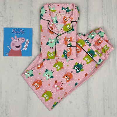 Pocket Nightwear for Girls and Boys - Doodle owl