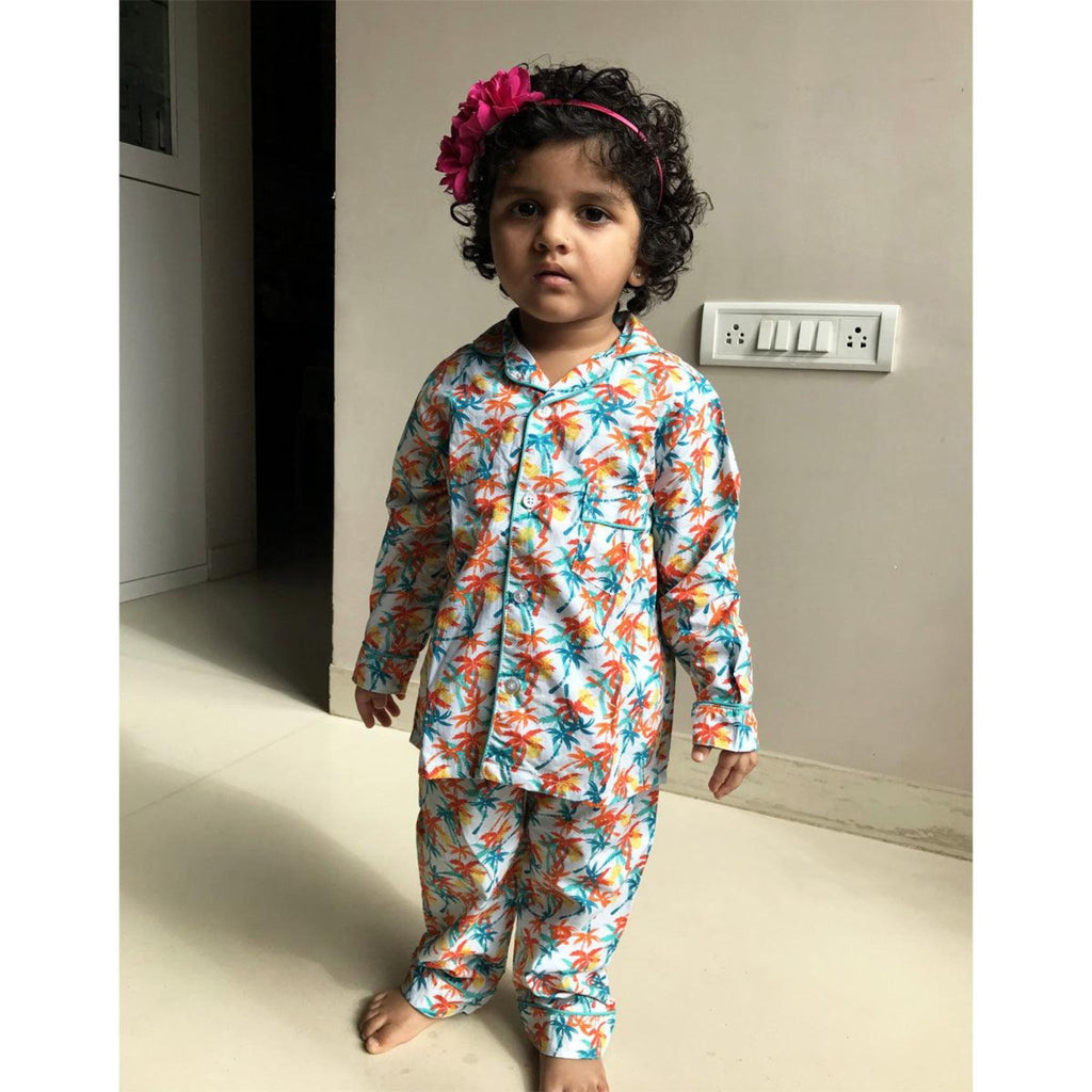 Pocket Nightwear for Girls and Boys - Palm tree Joeycare