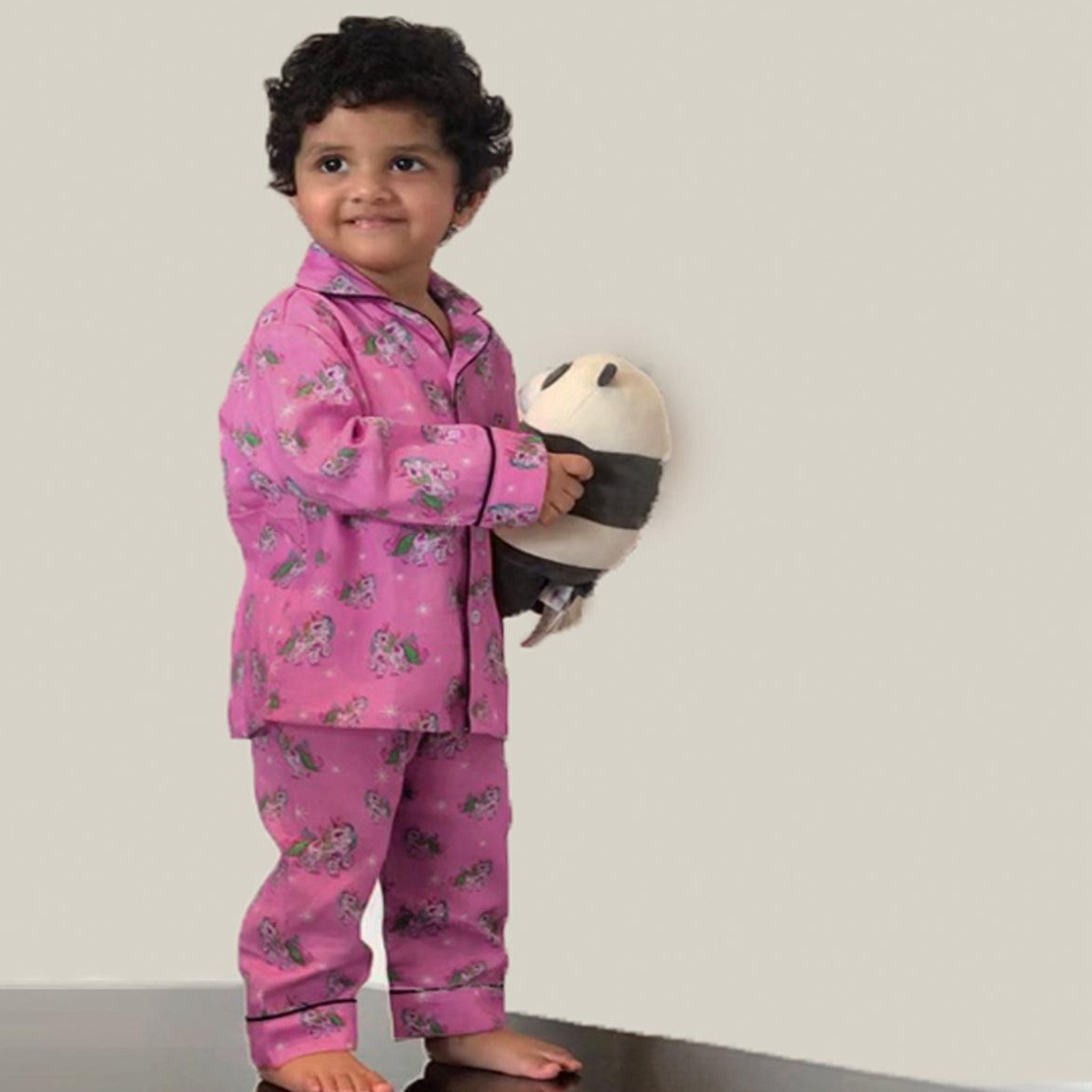 Pocket Nightwear for Girls and Boys - Pink unicorn Joeycare 