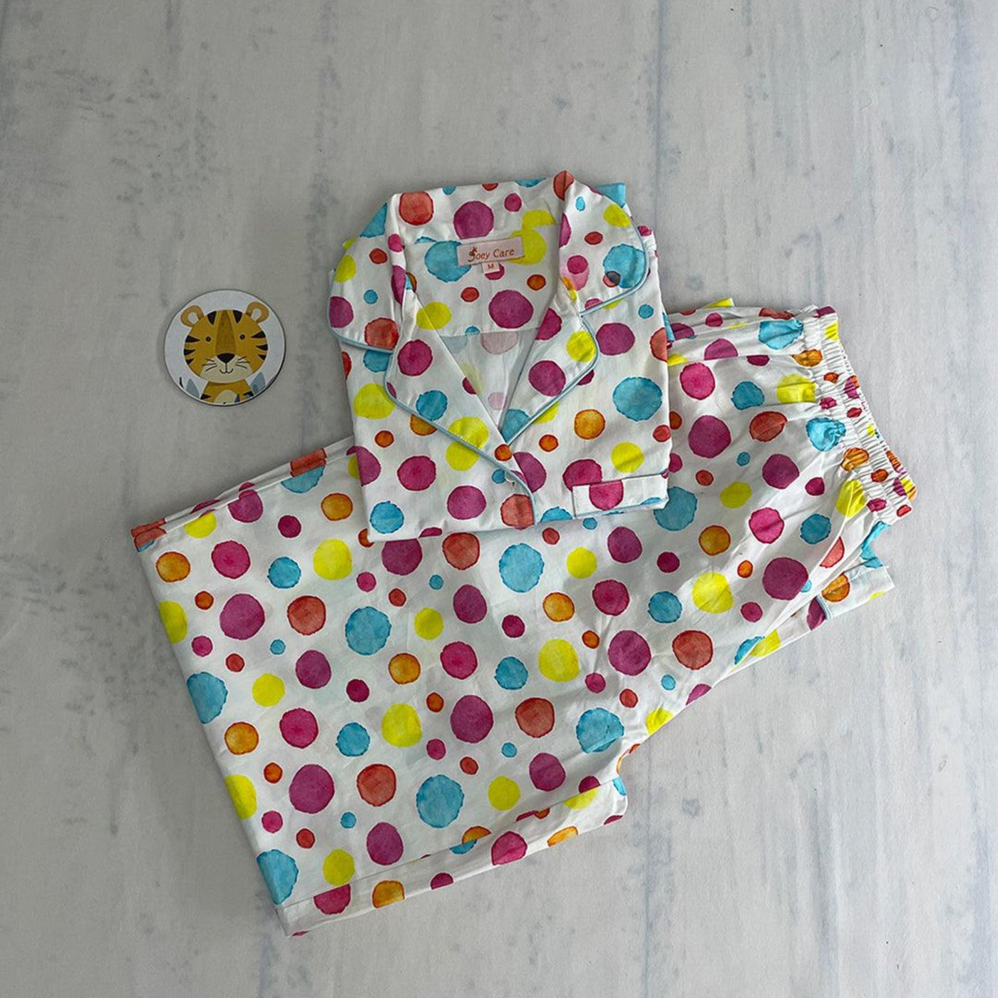 Pocket Nightwear for Girls and Boys - Polka dots Joeycare 