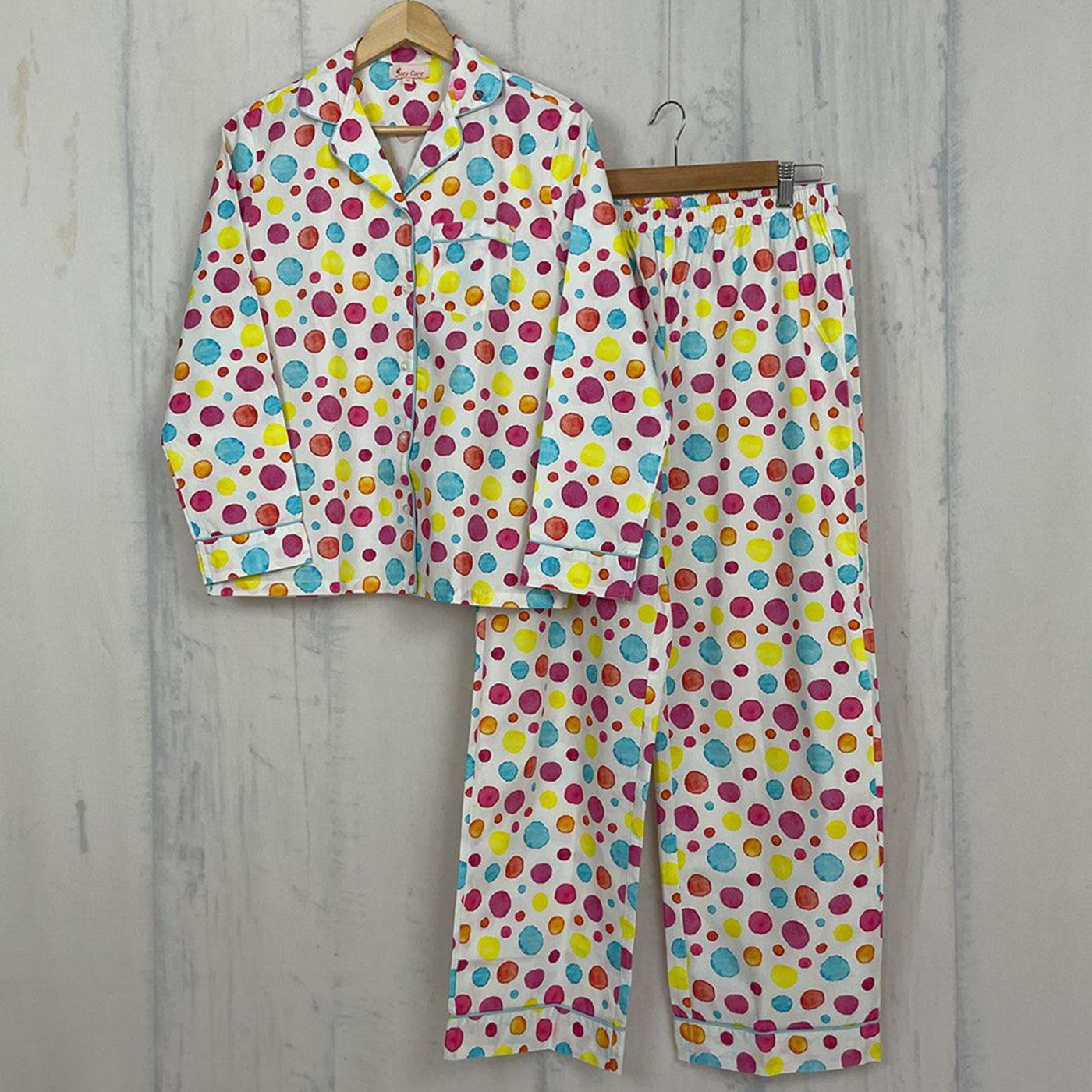 Pocket Nightwear for Girls and Boys - Polka dots Joeycare 