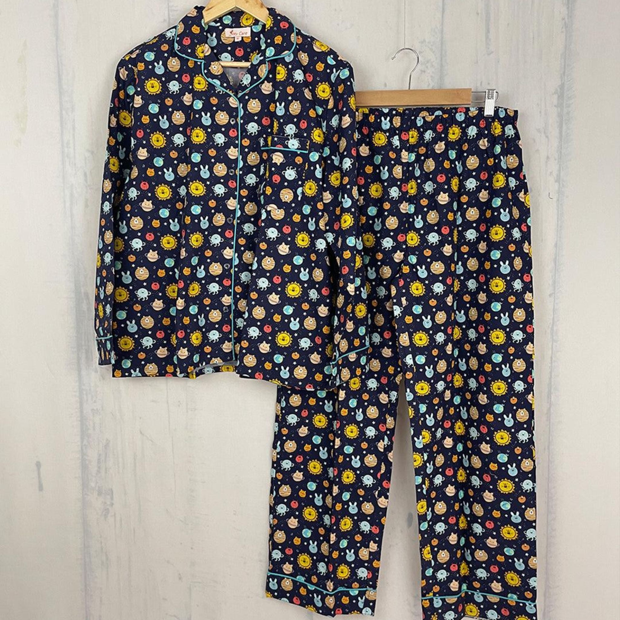 Pocket Nightwear for Girls and Boys - Solar system Joeycare