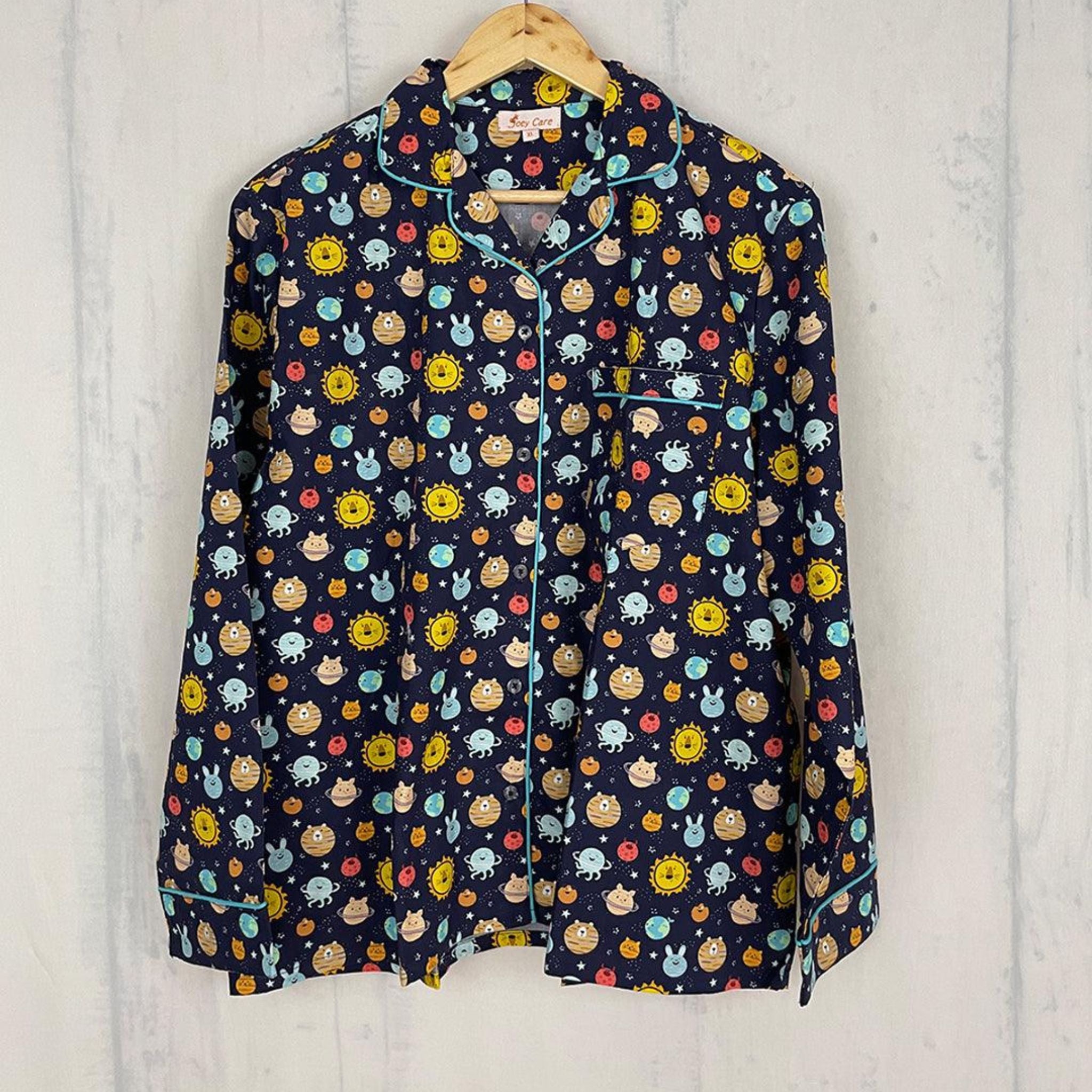 Pocket Nightwear for Girls and Boys - Solar system Joeycare