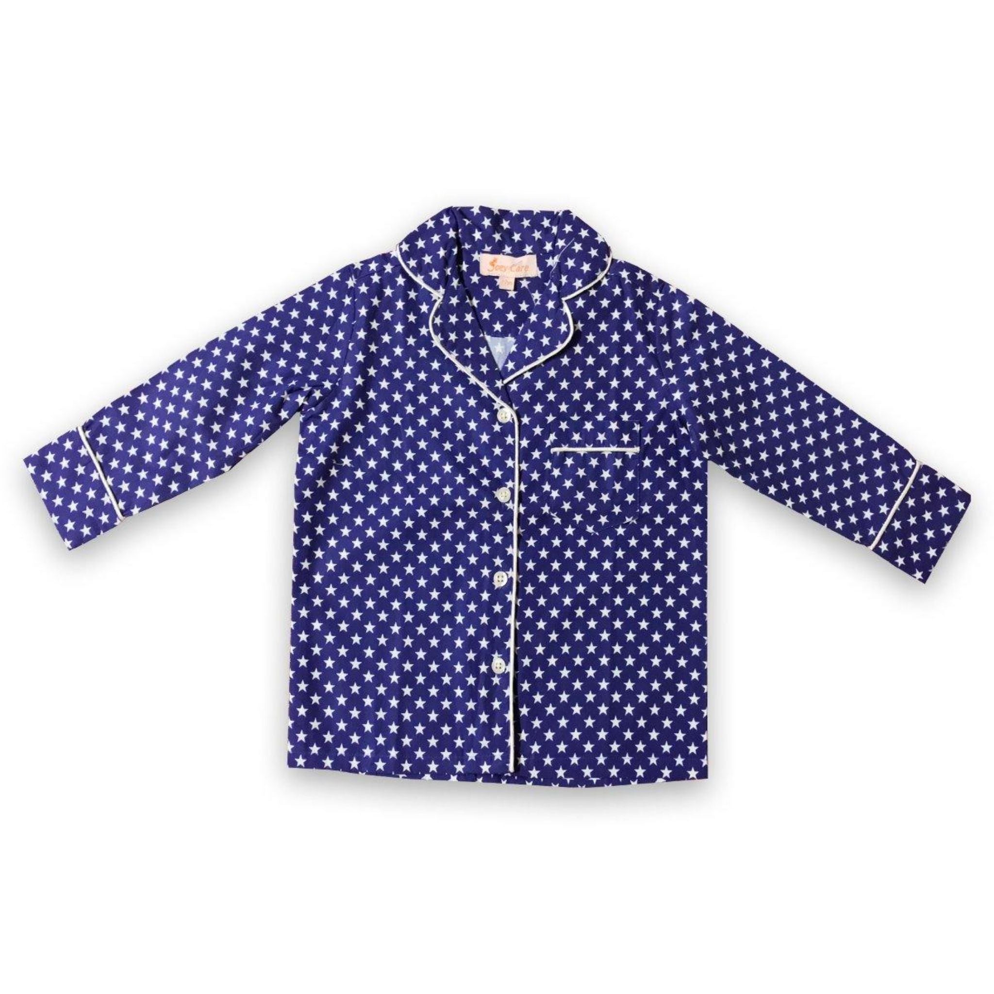 Pocket Nightwear for Girls and Boys - Star print Joeycare 