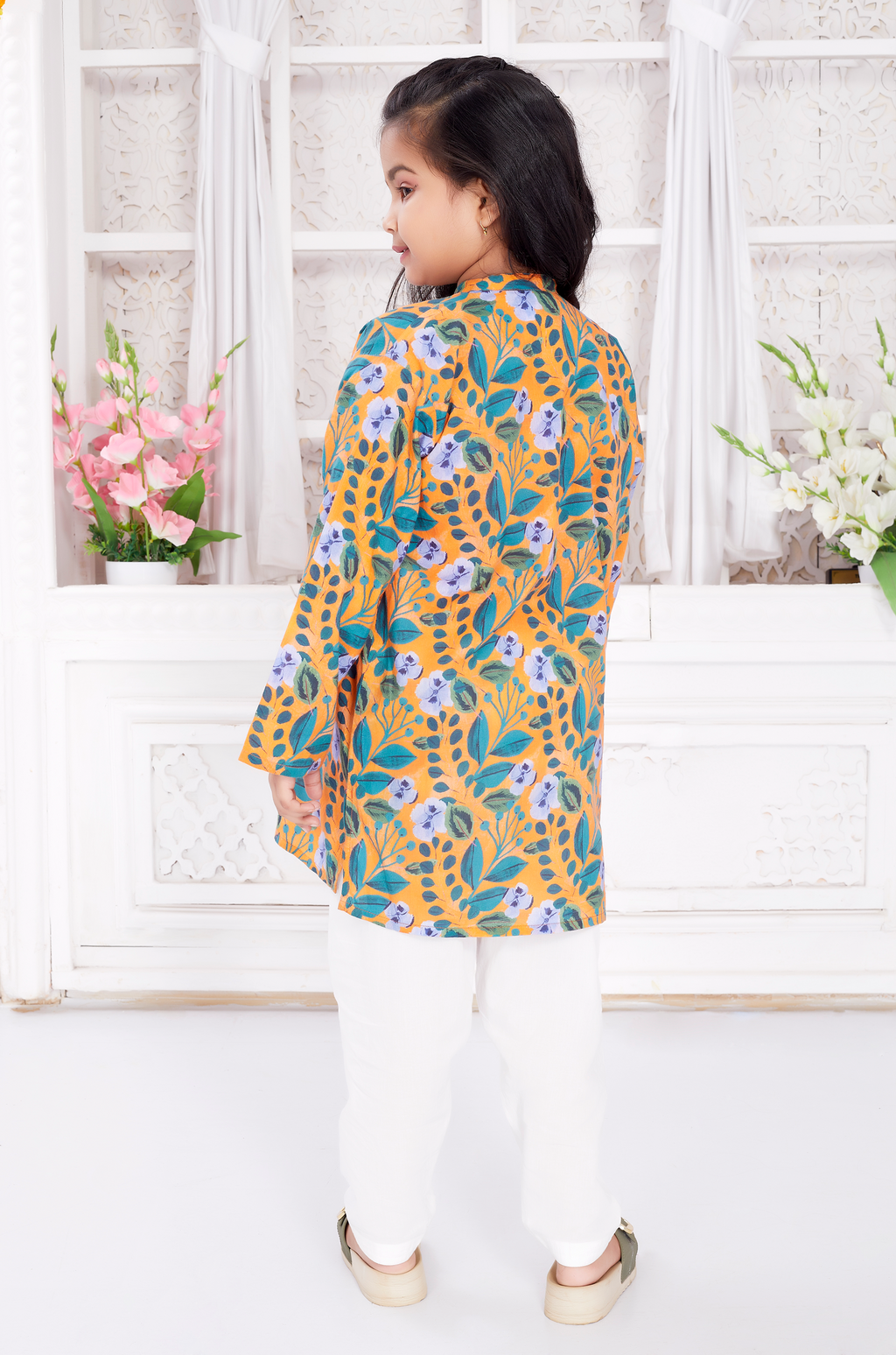 Salwar Kurta set for Girls - October Swirl