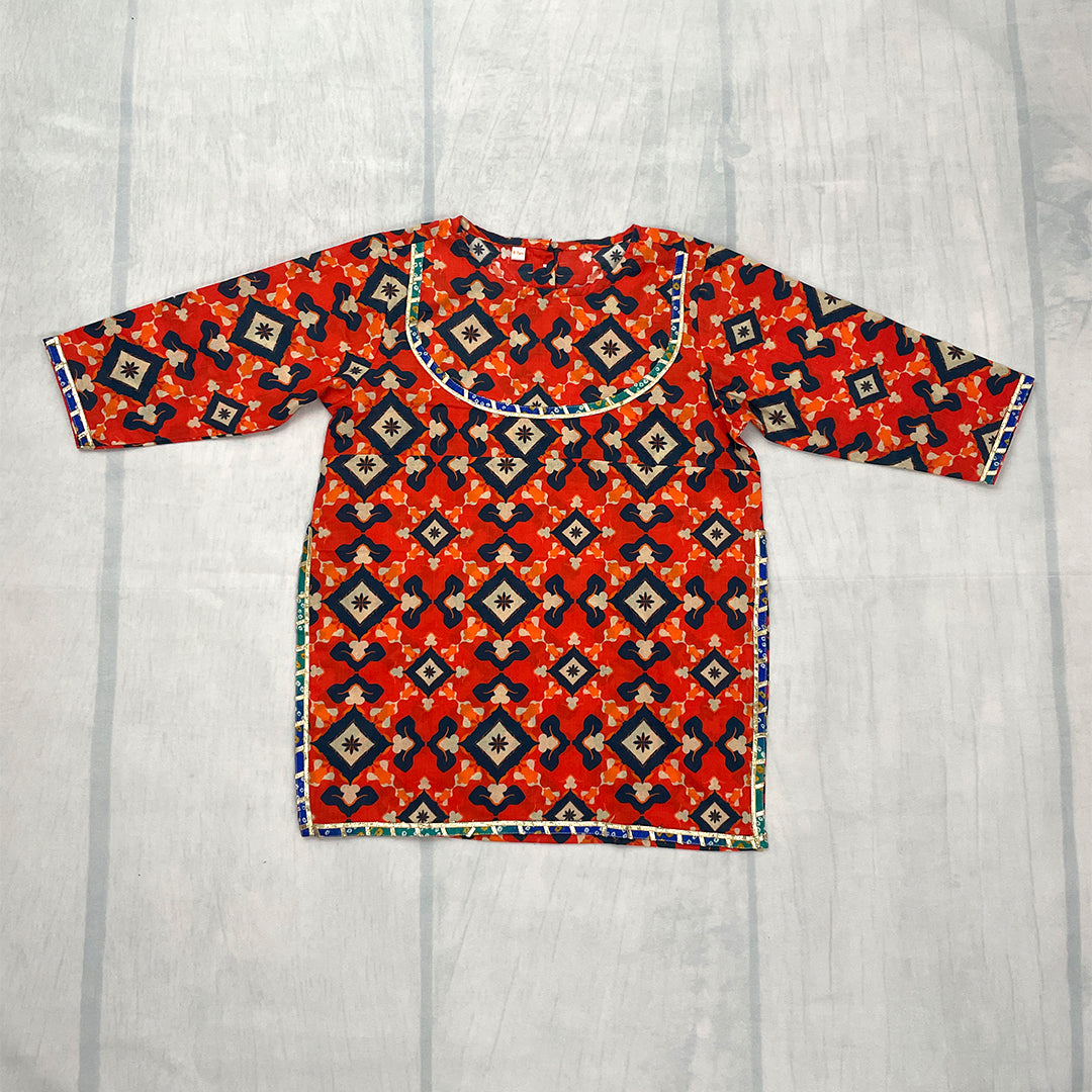 Sharara set – Orange Patola