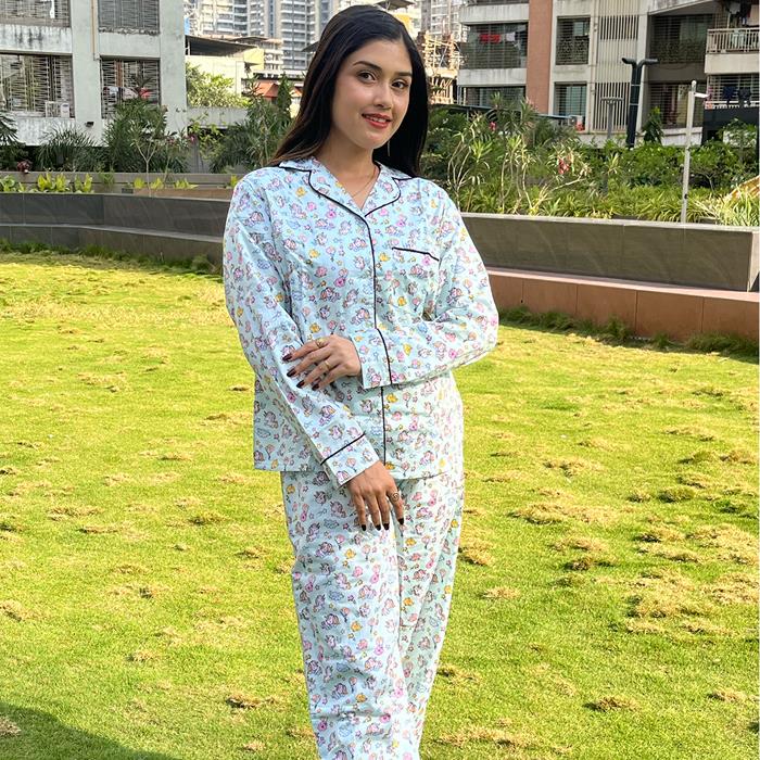 Pocket Night Wear - Green Unicorn