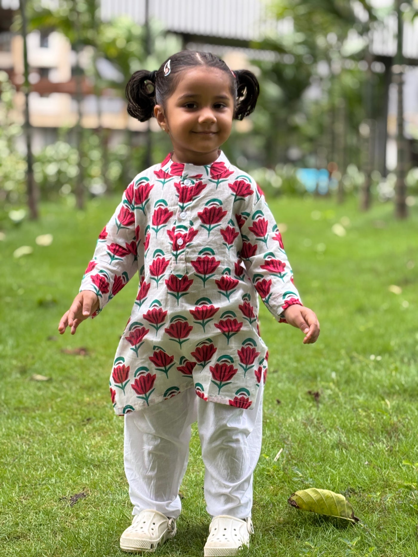 Pajama set for girls-Whispering Rose