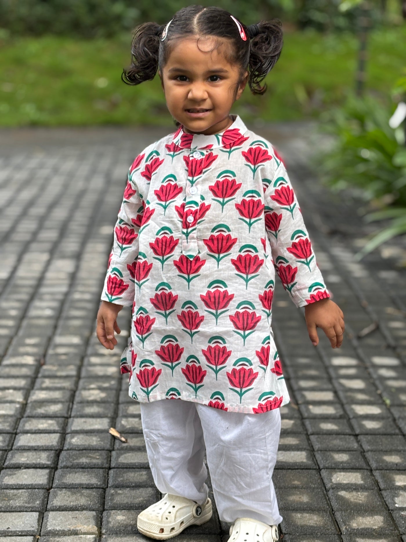 Pajama set for girls-Whispering Rose